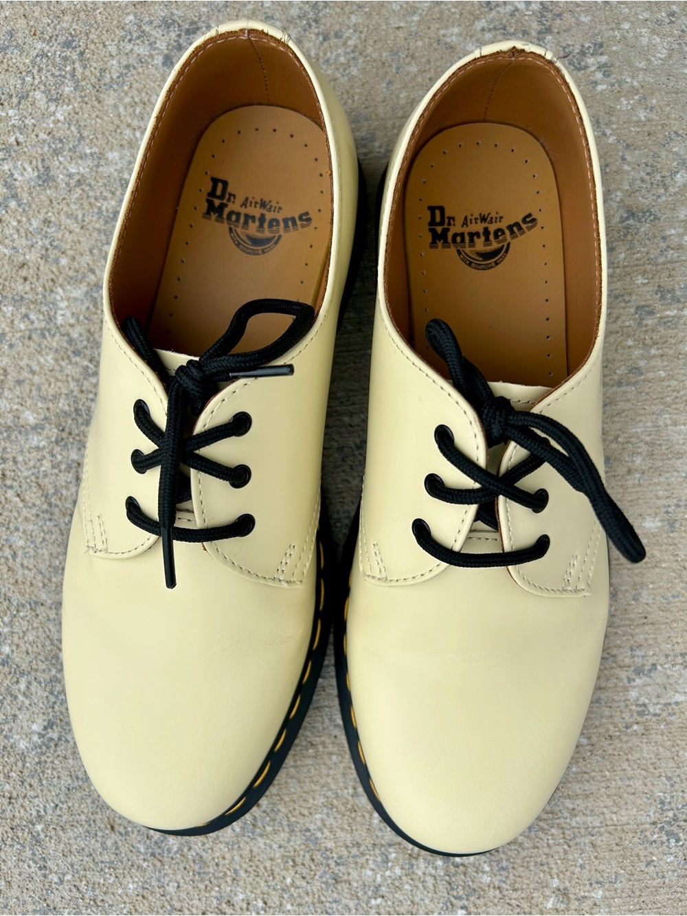 Dr. Martens 1461 Men’s Beige Leather Lace-Up Oxford Shoes US 8 UK 7 EU 41